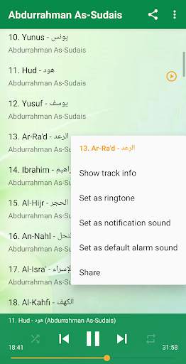 Abdurrahman As-Sudais Full Offline Al Quran MP3 screenshot 2