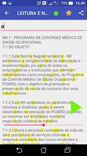 Normas Regulamentadoras Narradas Offline screenshot 7