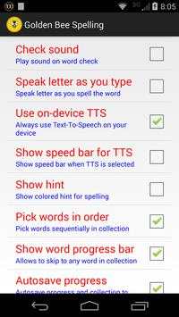 Golden Bee Spelling Free screenshot 5