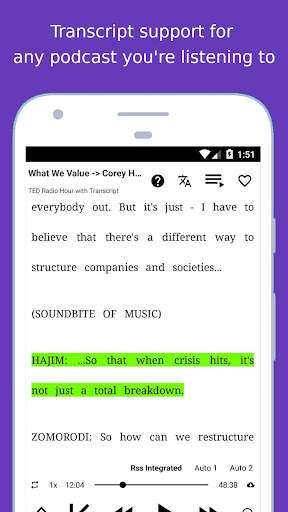 English Podcast & Transcript screenshot 4