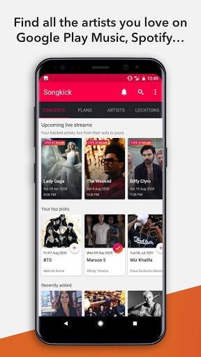 Songkick Concerts 1 تصوير الشاشة