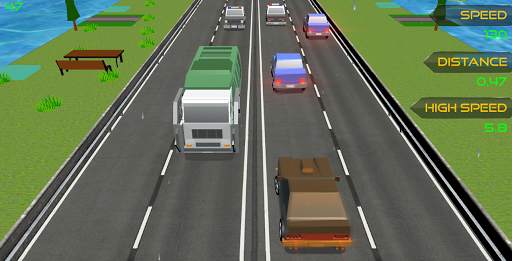 Blocky Cars Rush Drive screenshot 8