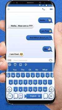 Keyboard Theme for Blue Chat screenshot 1