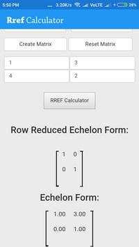 RREF Calculator screenshot 2