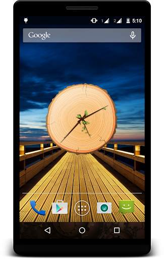 Wooden Clock Live Wallpaper screenshot 5