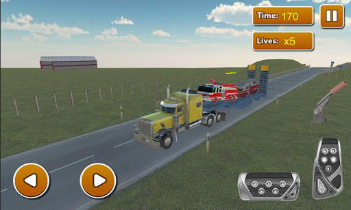 Firefighter Car Transporter 3D स्क्रीनशॉट 5