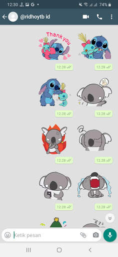 Stickers WA Koala Stitch For WAStickerApps screenshot 1