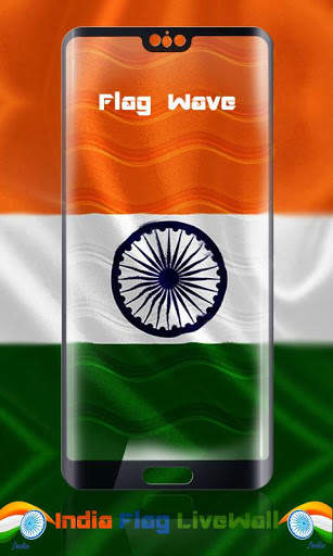 India Flag Wave HD Live Wallpaper screenshot 3