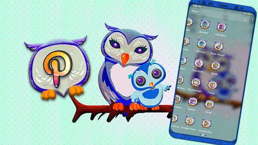 Cute Owl Launcher Theme screenshot 3