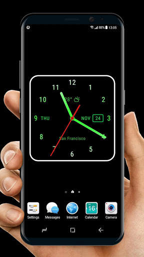 Live Wallpaper with Analog Clock 2018 screenshot 5
