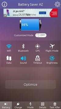 Battery Saver AZ скриншот 2