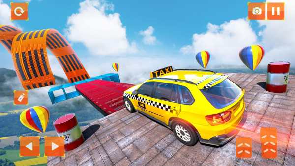 Taxi Car Stunts 2 Games 3D: Ramp Car Stunts screenshot 2