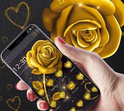 Golden Rose Love Luxury Theme скриншот 4