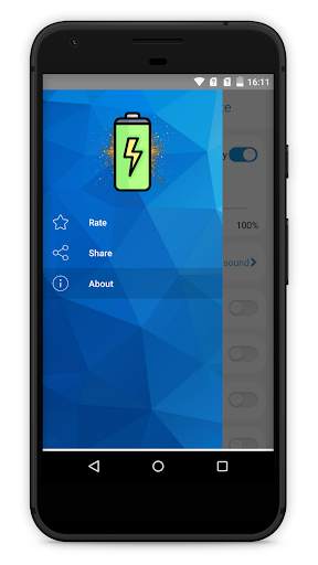 Battery 100% Alarm Lite screenshot 1