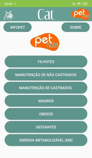 PetNutri Cat (Free) screenshot 1