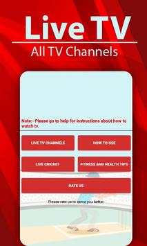 All TV Channels HD- Live Cricket Movies News screenshot 1