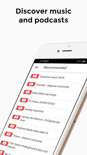 Audiolube - Audio player for streaming music 4 تصوير الشاشة
