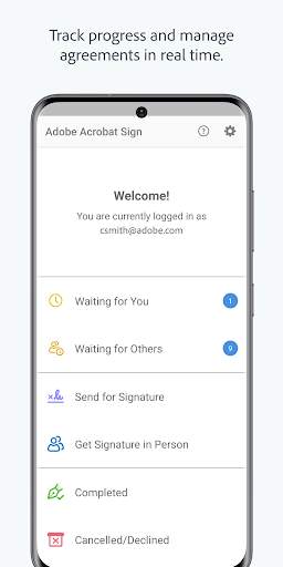 Adobe Acrobat Sign screenshot 1