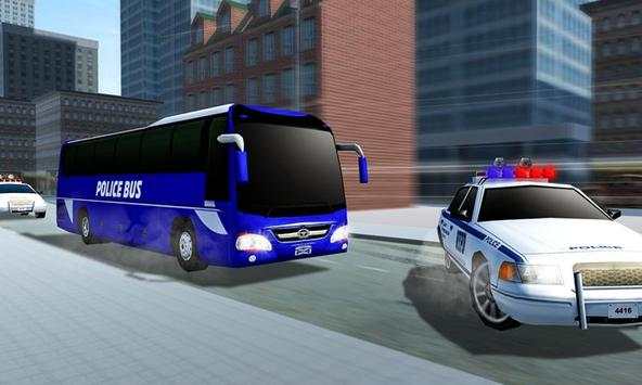 Polisi Bus Driving Sim 2018 - Tawanan Transporter screenshot 4