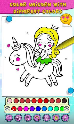 Unicorn coloring book: Mandala free coloring pages screenshot 6