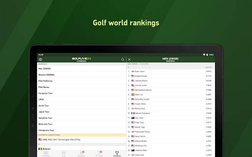 Golf Live 24 - golf scores screenshot 8