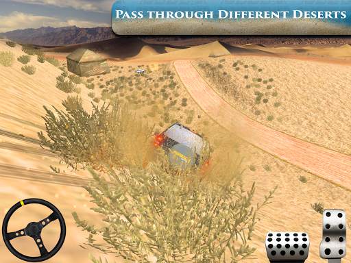 डेजर्ट जीप ऑफ-रोड 4x4 - कार चेज़र स्टंट स्क्रीनशॉट 1
