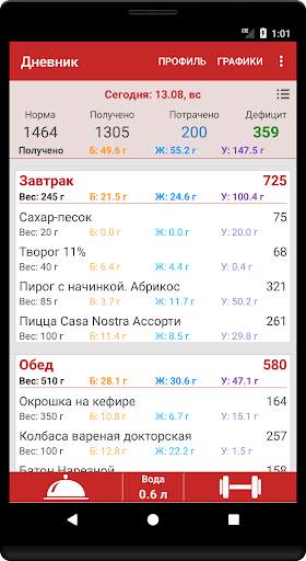 Счетчик калорий screenshot 2