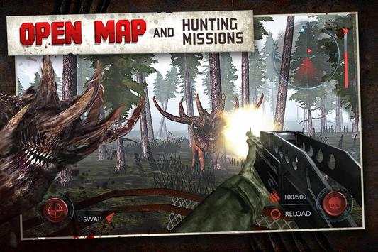 Dead Forest Zombie Deer Hunter screenshot 2