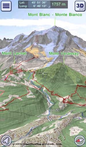 GeoFlyer Europe 3D - Offline Maps GPS Routing screenshot 3