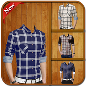 Man Check Shirt Photo icon