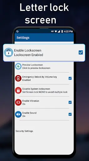 Letter Lock Screen : Gesture Lock Screen screenshot 1