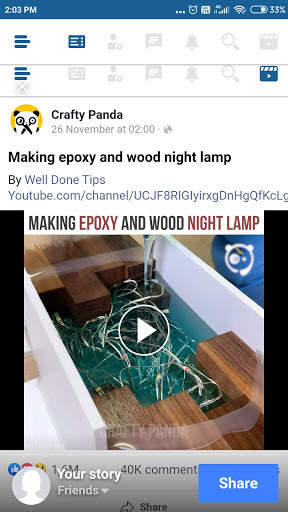 Thunder Lite For Facebook screenshot 1