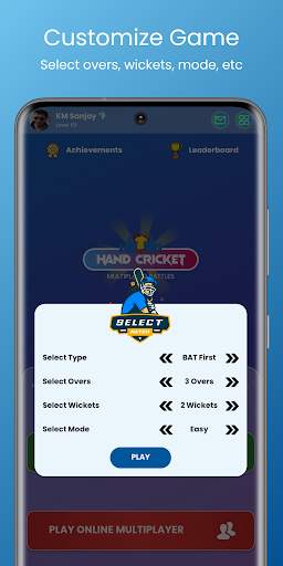 Hand Cricket - Multiplayer screenshot 2