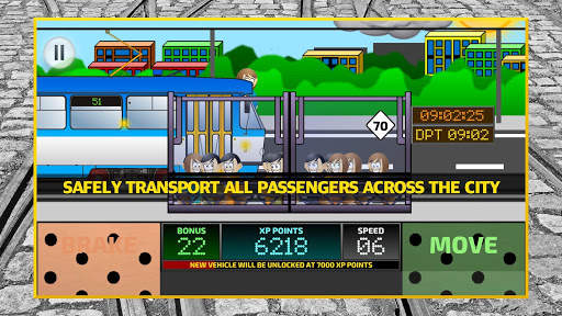 Tram Driver Simulator 2D - city train driving sim screenshot 2