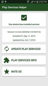 Update Play Store & Google Play Services Info screenshot 1