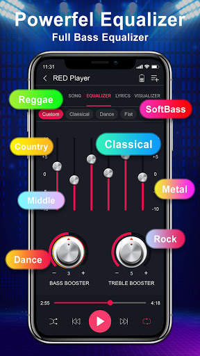 Music Player - Mp3 player, Equalizer & Lyrics स्क्रीनशॉट 4