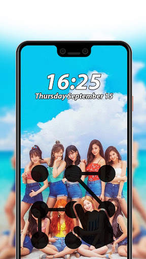 Twice Pattern Lock Screen 🔒 4 تصوير الشاشة