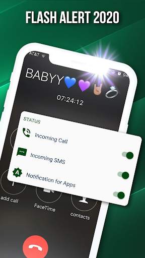 Flash alert for all notification, blink on Call screenshot 2