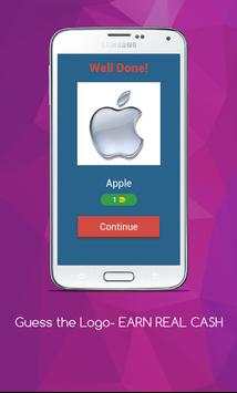 Guess the Logo Earn Money - Trivia with cash prize screenshot 2