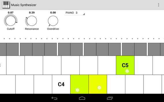 Music Synthesizer for Android screenshot 3