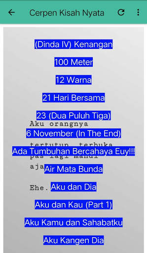 Kumpulan Cerpen Offline Gratis screenshot 8