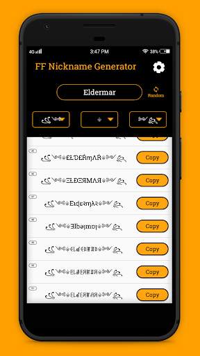FF Name Creator - Nickname Generator For Games screenshot 6