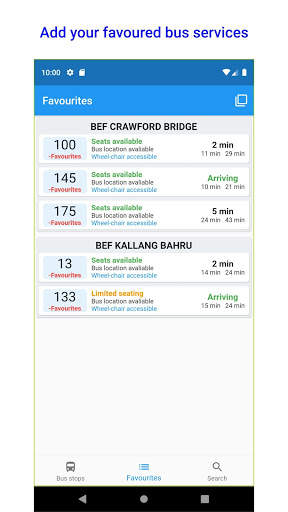 SG Bus App screenshot 2