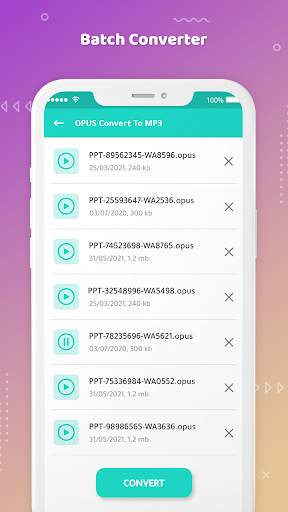 Opus to Mp3 Converter for WhatsApp Audio screenshot 2