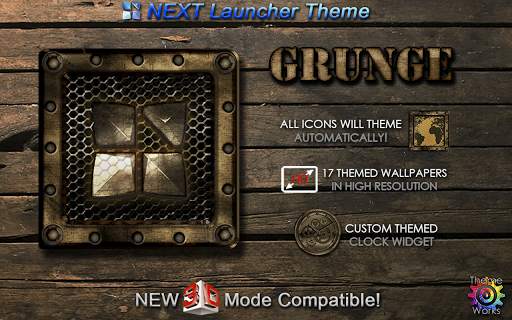 Next Launcher 3D Grunge Theme screenshot 10