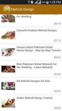Mehndi Design Video screenshot 2