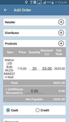 Walton SmartSales screenshot 8