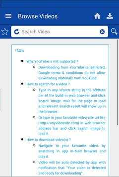 Fastest Video downloader screenshot 1