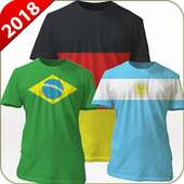 World Football Cup T-Shirt Maker with Name 2018