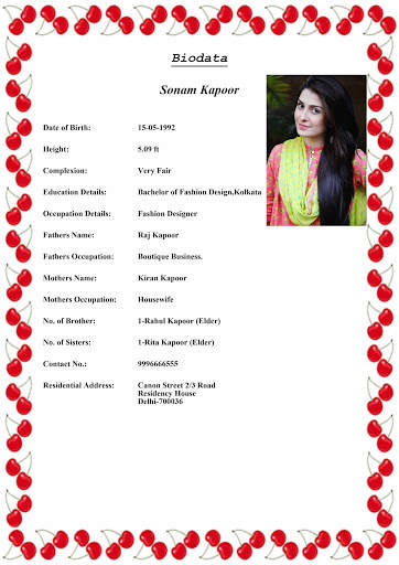 Basic Marriage Biodata Maker App screenshot 2